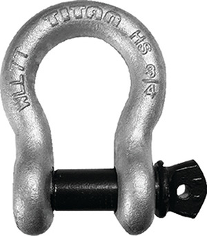 High Strength Galvanized Shackle, 1/2"