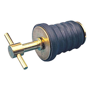 T-Handle Twist-In Drain Plug- Brass