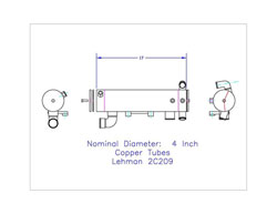 Replacement Heat Exchanger Copper-Nickel Oil Cooler