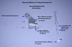 Mercury Offshore 15” Shorty Outboard Actuator Kit