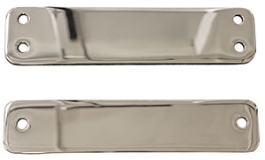 Polished Transom Outboard Engine Reinforcement Plates