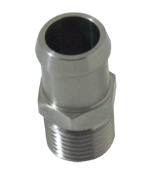 Stainless Steel 1/2" NPT Male To 3/4" Hose Fitting