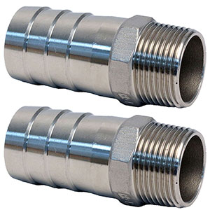 Custom Handcrafted Stainless Fitting 1" NPT To 1-1/4" Straight