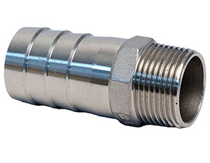 Custom Handcrafted Stainless Fitting 1" NPT To 1-1/4" Straight