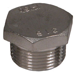 1" NPT Stainless Steel Pipe Plug