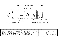 2-5/8" x 9" Cummins Oil Cooler