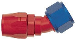 Red/Blue 30 Degree Double-Swivel AN Hose End