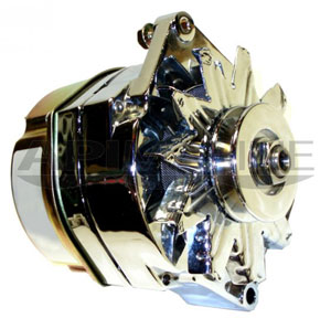 Mercruiser & Others 3-Wire Alternator 12V 94-Amp Chrome