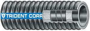 Trident Flex Corrugated Hardwall Exhaust Hose, 4" x 12.5'