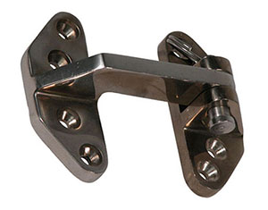 Polished Aluminum Long Reach Hinge