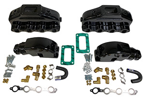 LS-M Marine Aluminum Exhaust Manifold System for GM 4.8, 5.3, 6.0, 6.2