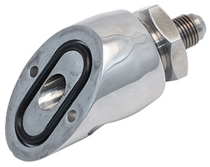 Stainless Trim Sender Wiring Thru-Hull Fitting, 45 Deg