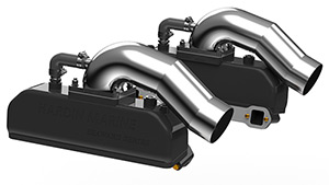 Seaward Series "Low Exit" Small Block Chevrolet Exhaust System