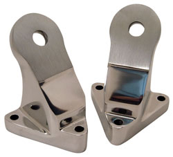 Polished Aluminum Engine Block Mounts, Pair