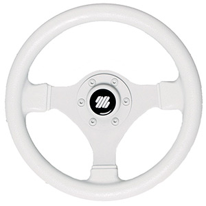 V45 White Soft Touch Ultraflex Steering Wheel