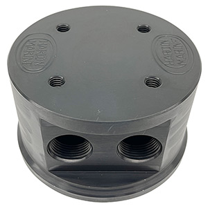 Top, Sand Strainer, Dual 3/4" NPT Outlets