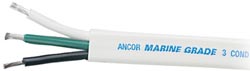 Ancor Marine Grade Tinned Triplex Cable Black/Green/White With White Jacket