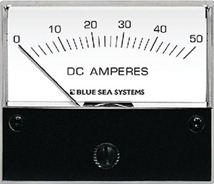 Blue Sea Systems 8022 Dc Analog Ammeter - 0 To 50a With Shunt