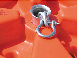 Dock Edge Flared Galvalume Chain Collar 1-7/8" Dia."