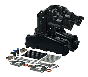 806926A1 18-4224 Manifold Elbow Drain Assembly w/Center Riser Mercruiser V6 V8 