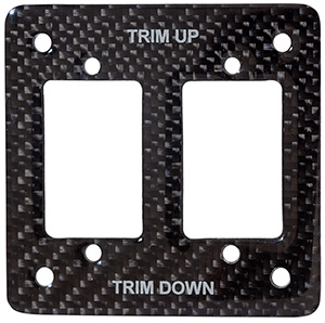 Dual Carbon Fiber Trim Switch Panel Only