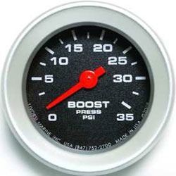 Livorsi 0-35 PSI Boost Gauge Industrial Series 2-1/16"