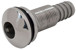5/8" Slip-On Hose Stainless Steel Water Discharge Fitting