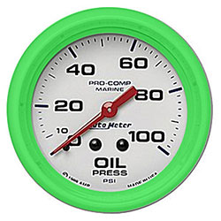 Autometer 2-5/8" Mechanical  0-100 PSI Oil Pressure