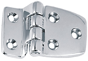 Shortside Hinge, Chrome/Bronze 2-1/4" x 1-1/2"