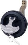 T Handle Flush Lock-Black