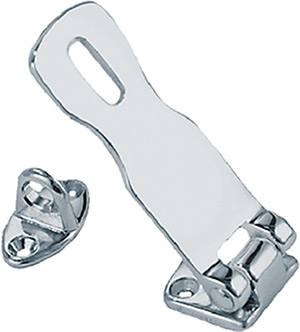 2" Chrome Plated Zinc Hasp"