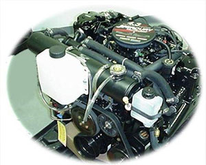 Mercruiser 2002 & Newer 4.3L/5.0L/5.7L V6/V8 Carb & EFI with Serpentine Belt & Dry-Joint Exhaust Non-Catalyst (Full System Block & Manifolds)