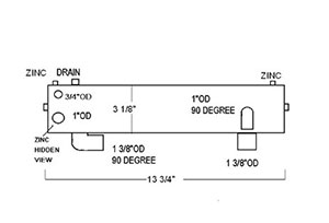 Heat Exchanger M5359-Cummins/Onan-130-6549-02