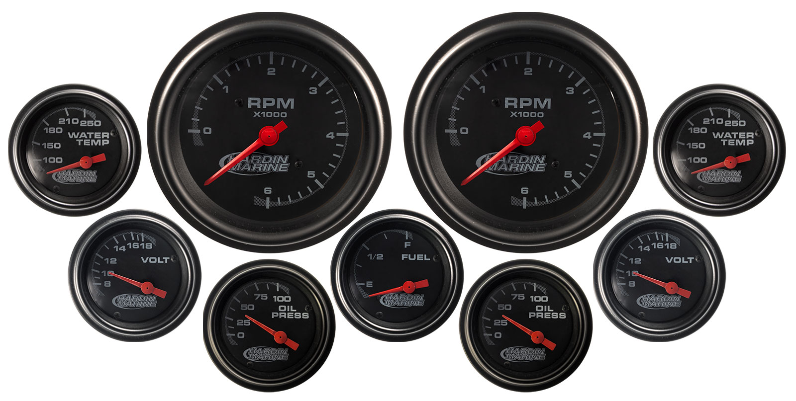 CP Performance - Hardin Marine Black Nine Gauge Combo Set Standard