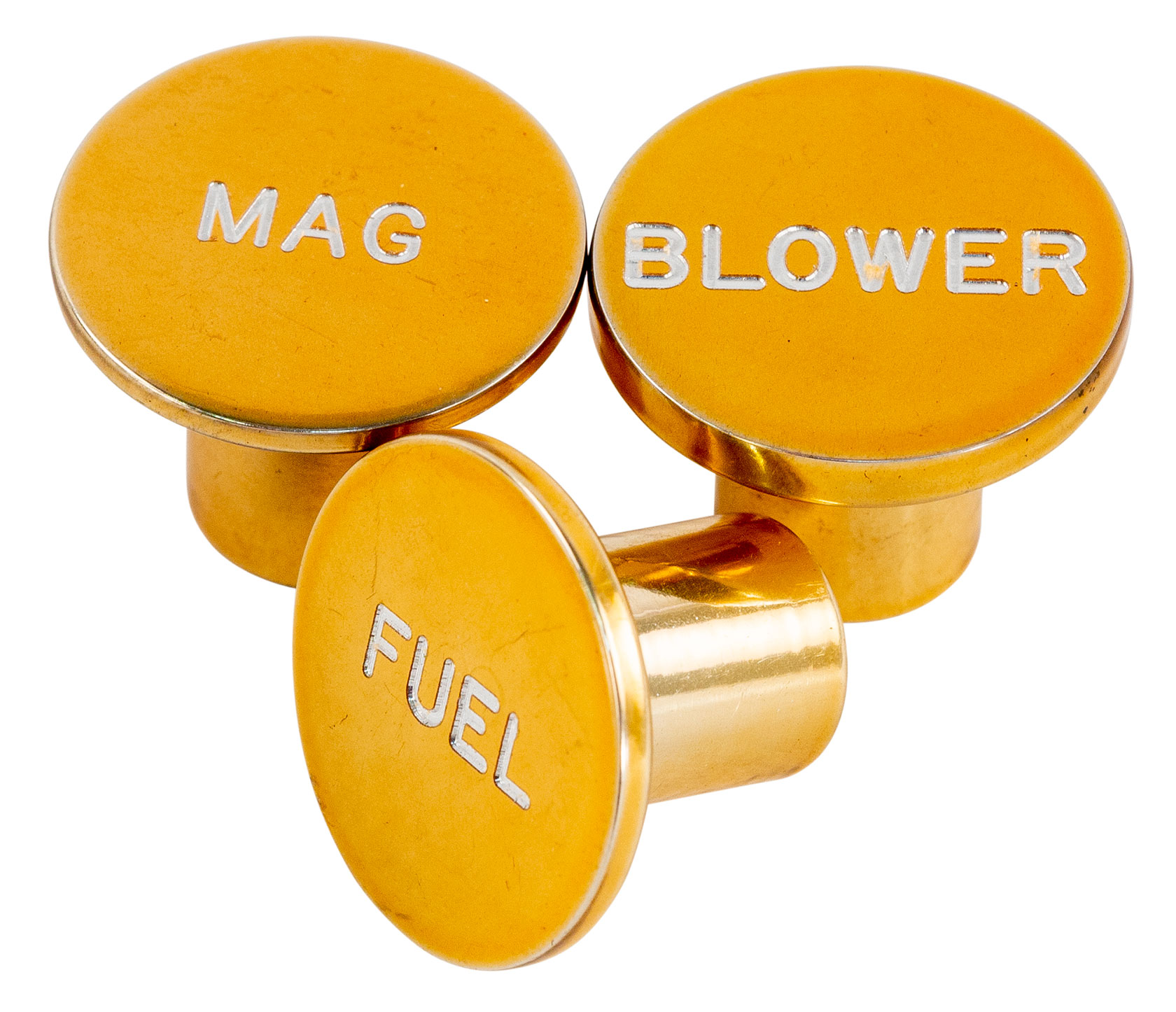 CP Performance - Gold Powdercoat Billet Aluminum Switch Knobs