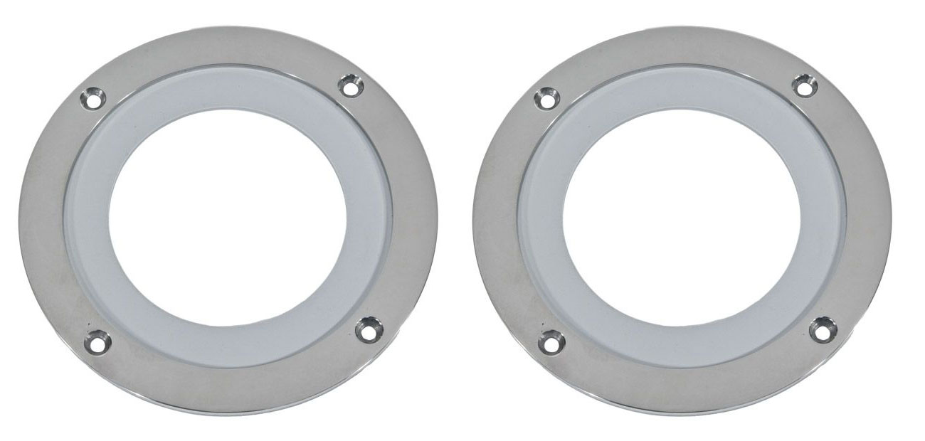 Polished Stainless Steel Transom Rings & Seals - 7