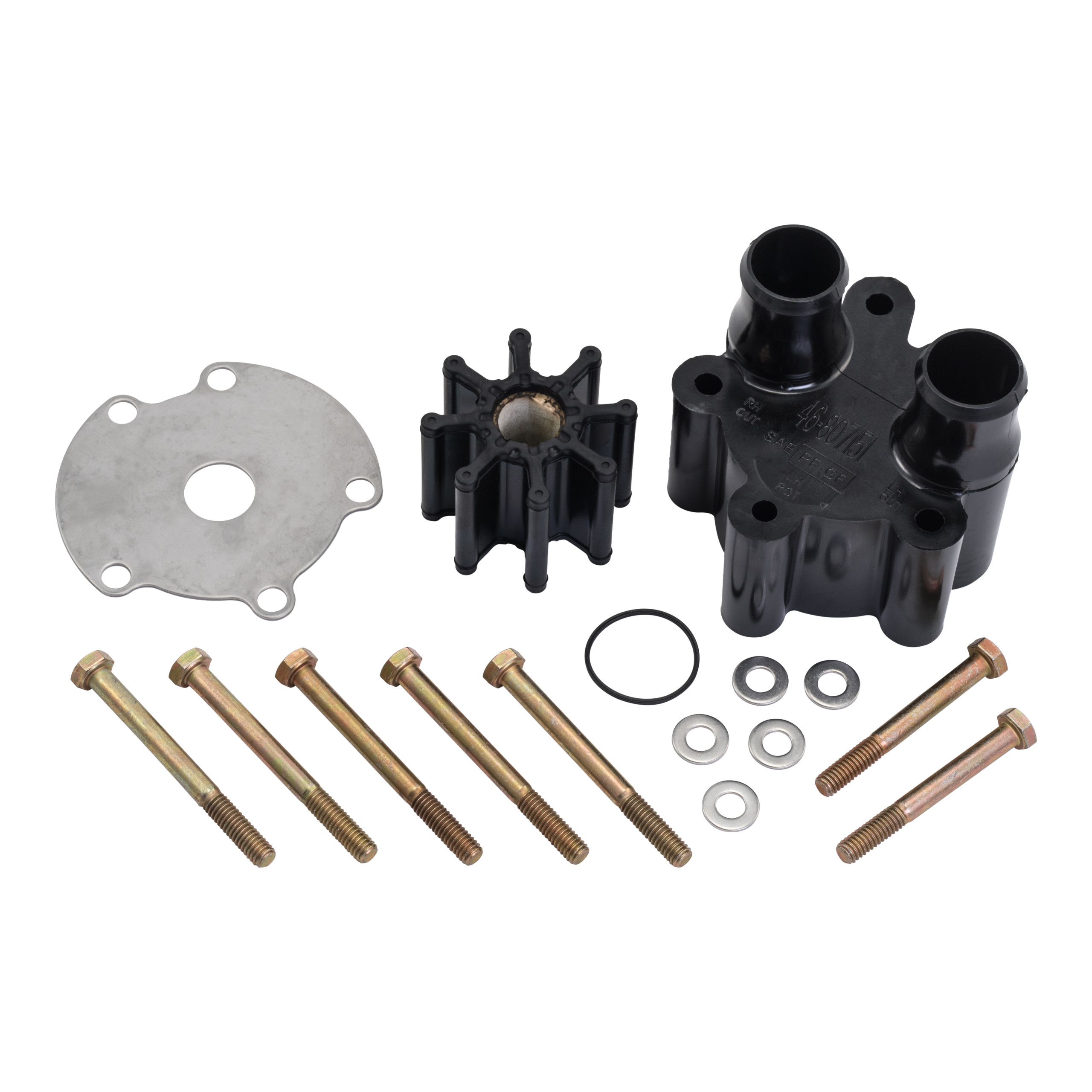 Water Pump Housing and Impeller Repair Kit Replacement for Mercruiser Alpha 46-807151A7 807151A14 Bravo Engines Water Pump Replace 46-807151A14 807151A7