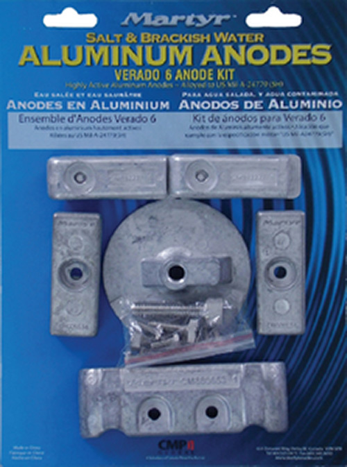 Mercury Verado 6 Cyl Aluminum Anode Kit 