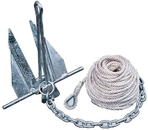 Tie Down Engineering Quik-Set Hooker Anchor Kit Includes Anchor, Anchor Line,  Chain and (2) Shackles - CP Performance