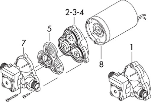 CP Performance - SHURFLO Valve Assembly for 2088/2093 Series