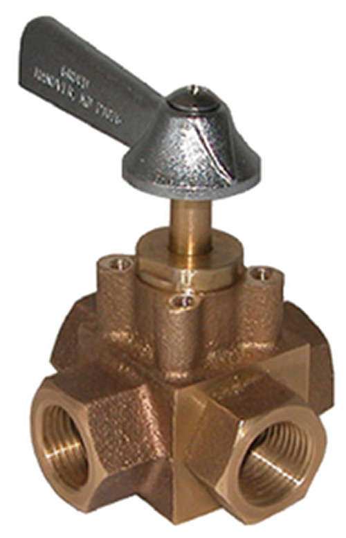 CP Performance - Groco FV-450-X Bronze 4-Way Tank Selector Valve 1