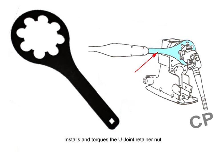 91-36235 Spanner Nut Wrench For MerCruiser Alpha One & Bravo 91-17256 18-9803