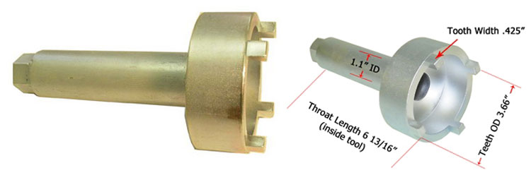 WSM Mercury 4 Inch Nut Removal Tool 983-105 73688
