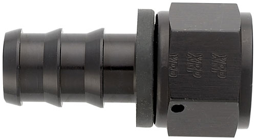 XRP 230008BB Push-On Black Anodized 8AN Straight Female Hose End 