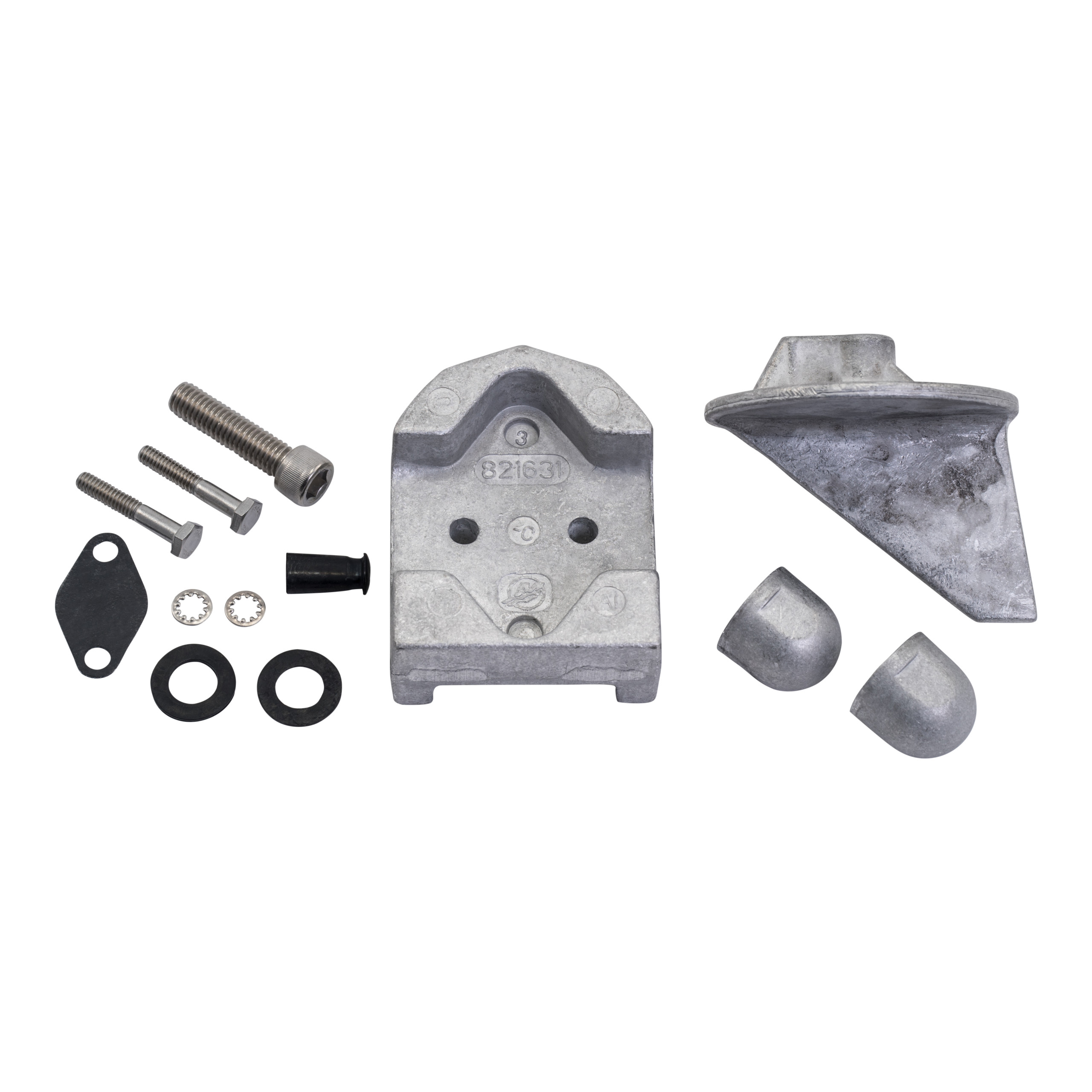 Zinc Anode Kit Mercury Verado V-4 Complete w// Hardware Mil-Spec USA