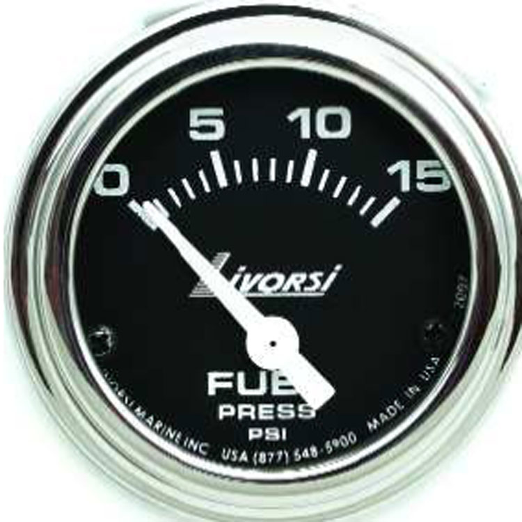 CP Performance - Livorsi 0-15 PSI Fuel Pressure Gauge Industrial