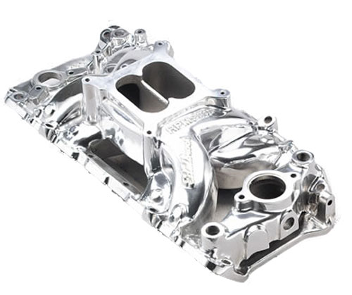 Edelbrock BBC Performer RPM Air-Gap Manifold Oval Port Black