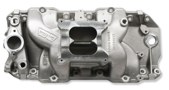 Weiand Intake Manifold BBC Stealth Rectangle Port 8018 Weiand Intake Manifold BBC Stealth Rectangle Port 8018