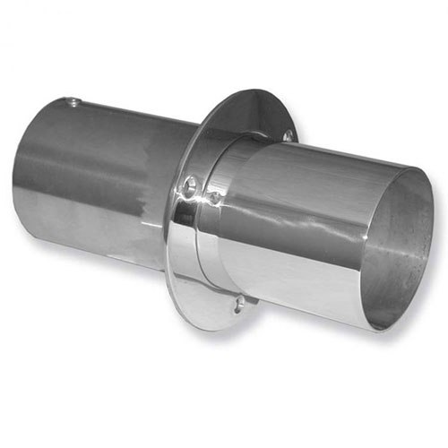 4" Straight Cut Exhaust Tips (Pair) 4” External Length, 5” Internal Length