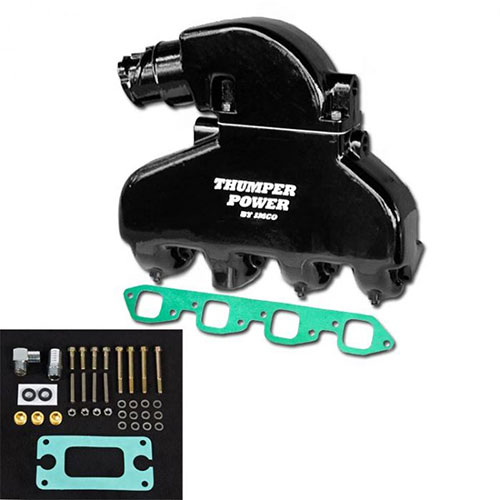 Thumper Power Big Block Manifold & Riser Kit Black